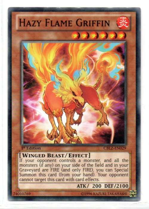 Yu-Gi-Oh! - Hazy Flame Griffin - 1st Ed/Common - Cosmo Blazer (CBLZ-EN029)