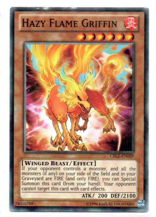 Yu-Gi-Oh! - Hazy Flame Griffin - Common - Cosmo Blazer (CBLZ-EN029)