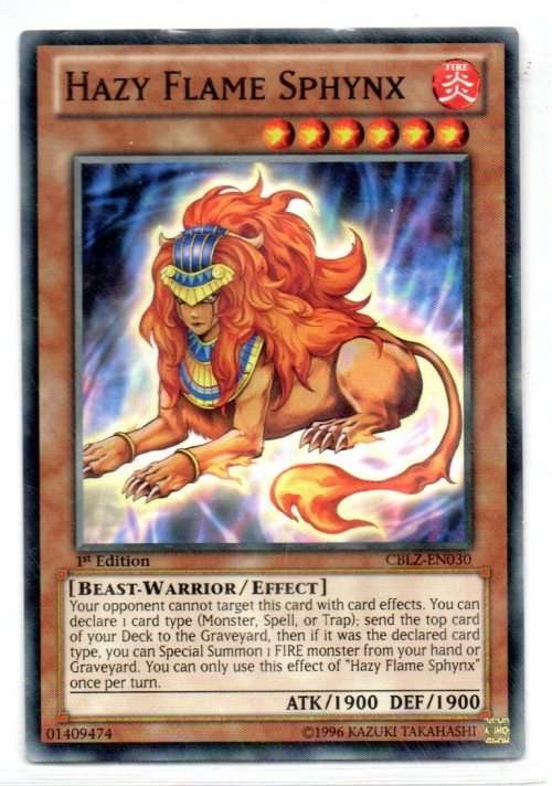 Yu-Gi-Oh! - Hazy Flame Sphynx - 1st Ed/Common - Cosmo Blazer (CBLZ-EN030)