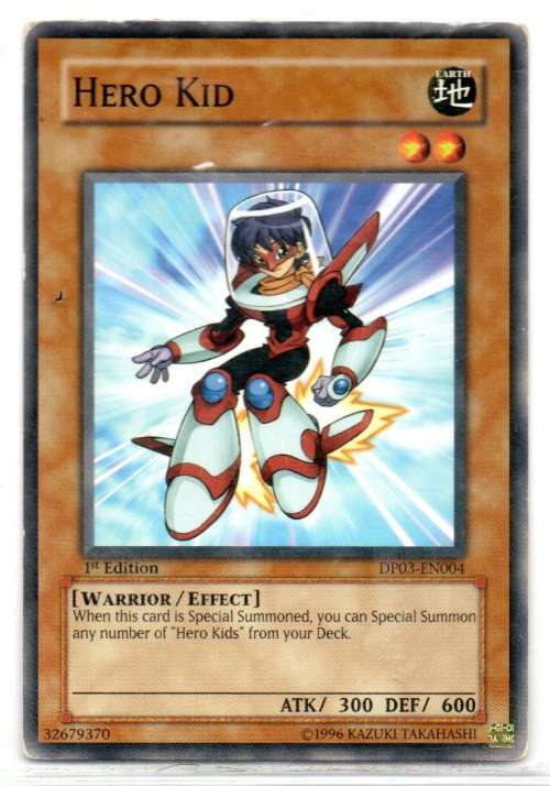 Yu-Gi-Oh! - Hero Kid - 1st Ed/Common - Duelist Pack 3: Jaden Yuki 2 (DP03-EN004)