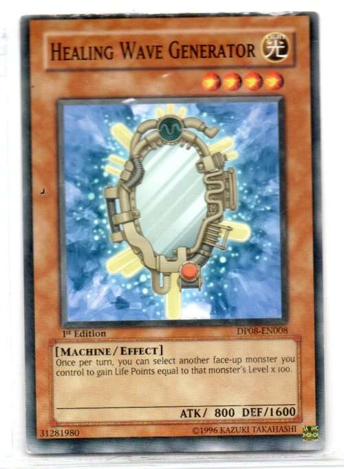 Yu-Gi-Oh! - Healing Wave Generator - 1st Ed/Common - Duelist Pack 8: Yusei Fudo (DP08-EN008)