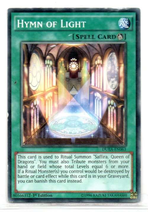 Yu-Gi-Oh! - Hymn of Light - 1st Ed/Common - Duelist Alliance (DUEA-EN063)