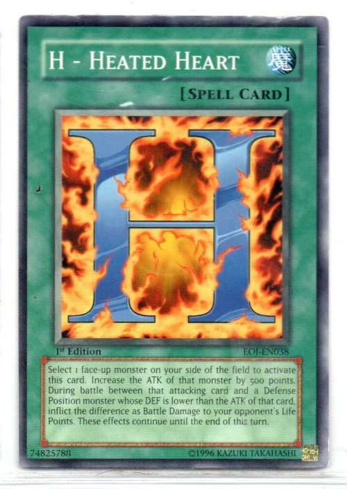 Yu-Gi-Oh! - H-Heated Heart - 1st Ed/Common - Enemy of Justice (EOJ-EN038)