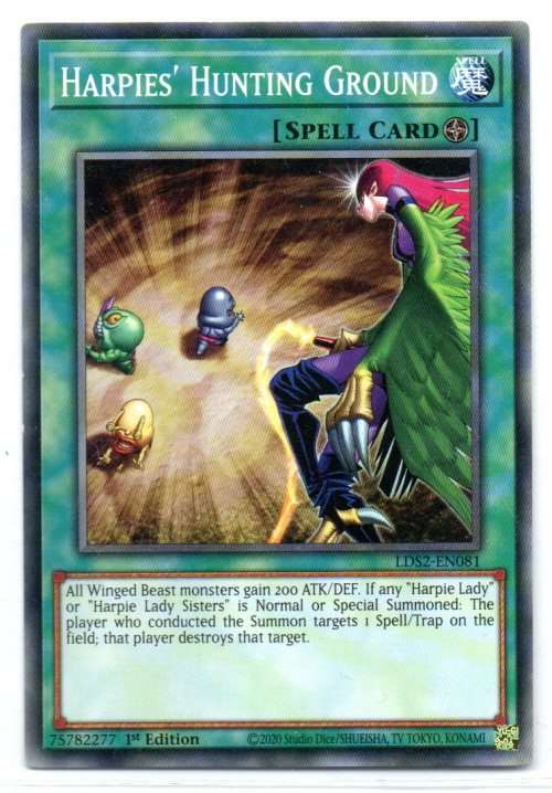 Yu-Gi-Oh! - Harpies` Hunting Ground - 1st Ed/Common - Legendary Duelists: Season 2 (LDS2-EN081)