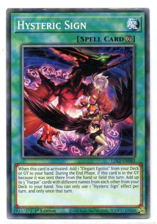 Yu-Gi-Oh! - Hysteric Sign - 1st Ed/Common - Legendary Duelists: Season 2 (LDS2-EN083)