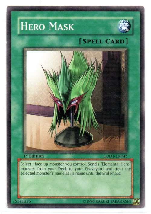 Yu-Gi-Oh! - Hero Mask - 1st Ed/Common - Light of Destruction (LODT-EN045)