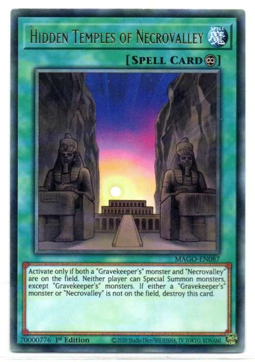 Yu-Gi-Oh! - Hidden Temples of Necrovalley - 1st Ed/Rare - Maximum Gold (MAGO-EN087)