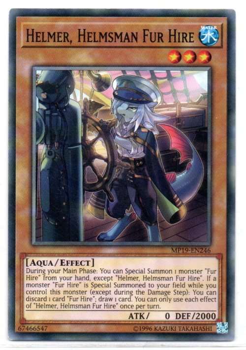 Yu-Gi-Oh! - Helmer, Helmsman Fur Hire - Common - 2019 Gold Sarcophagus Tin Mega Pack (MP19-EN246)