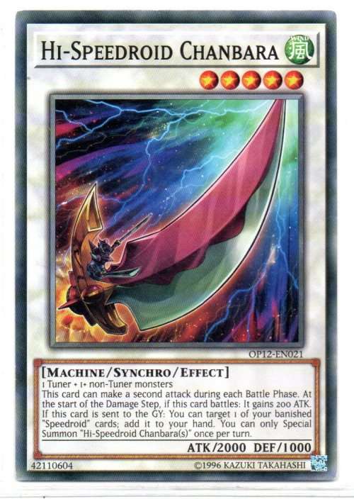 Yu-Gi-Oh! - Hi-Speedroid Chanbara - Common - OTS Tournament Pack 12 (OP12-EN021)