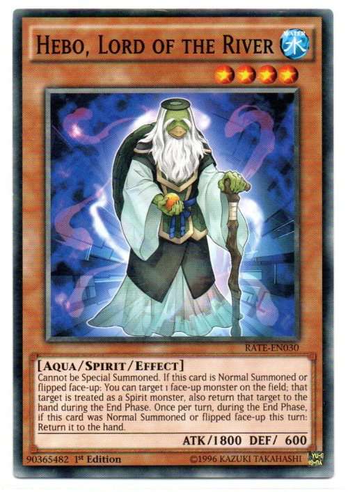 Yu-Gi-Oh! - Hebo, Lord of the River - 1st Ed/Common - Raging Tempest (RATE-EN030)
