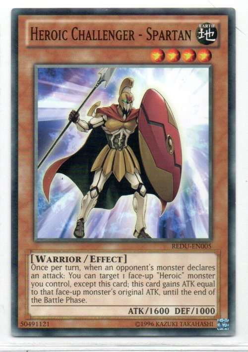 Yu-Gi-Oh! - Heroic Challenger - Spartan - Common - Return of the Duelist (REDU-EN005)
