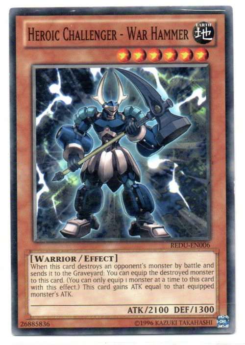 Yu-Gi-Oh! - Heroic Challenger - War Hammer - Common - Return of the Duelist (REDU-EN006)