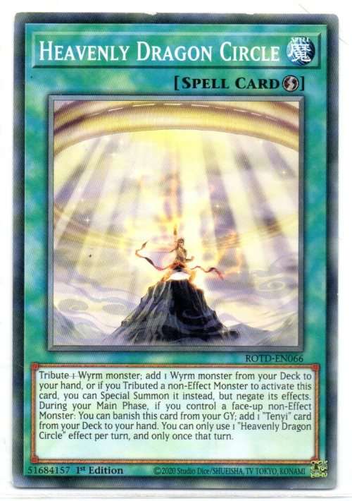 Yu-Gi-Oh! - Heavenly Dragon Circle - 1st Ed/Common - Rise of the Duelist (ROTD-EN066)