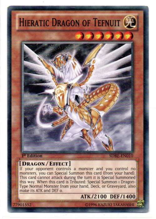 Yu-Gi-Oh! - Hieratic Dragon of Tefnuit - 1st Ed/Common - Saga of Blue-Eyes White Dragon Structure De