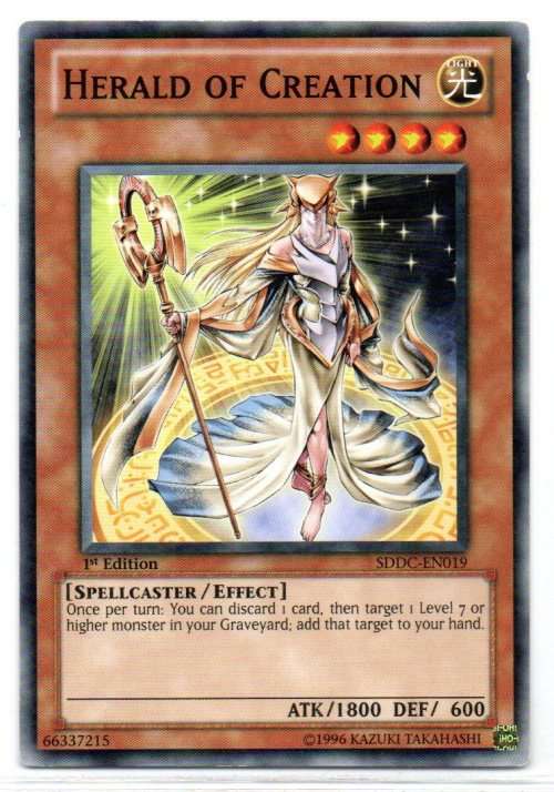 Yu-Gi-Oh! - Herald of Creation - 1st Ed/Common - Dragons Collide Structure Deck (SDDC-EN019)