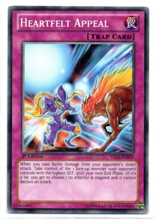Yu-Gi-Oh! - Heartfelt Appeal - 1st Ed/Common - Starter Deck: Xyz Symphony (YS12-EN029)
