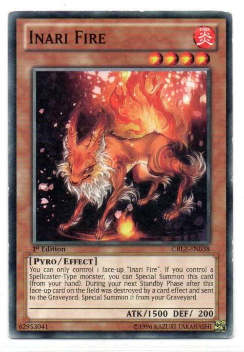 Yu-Gi-Oh! - Inari Fire - 1st Ed/Common - Cosmo Blazer (CBLZ-EN038)