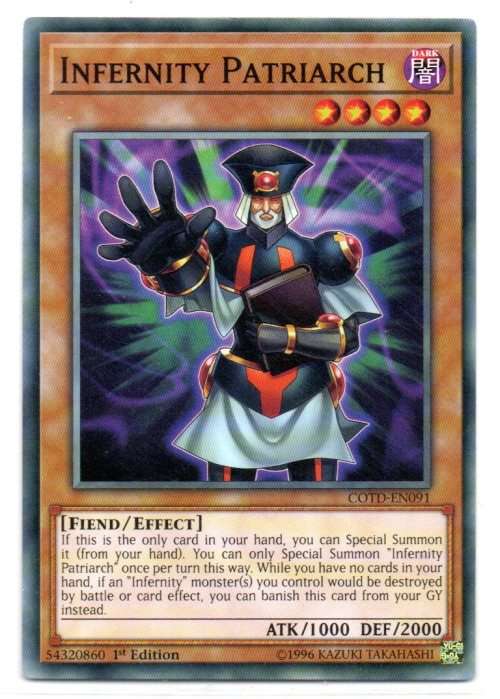 Yu-Gi-Oh! - Infernity Patriarch - 1st Ed/Common - Code of the Duelist (COTD-EN091)
