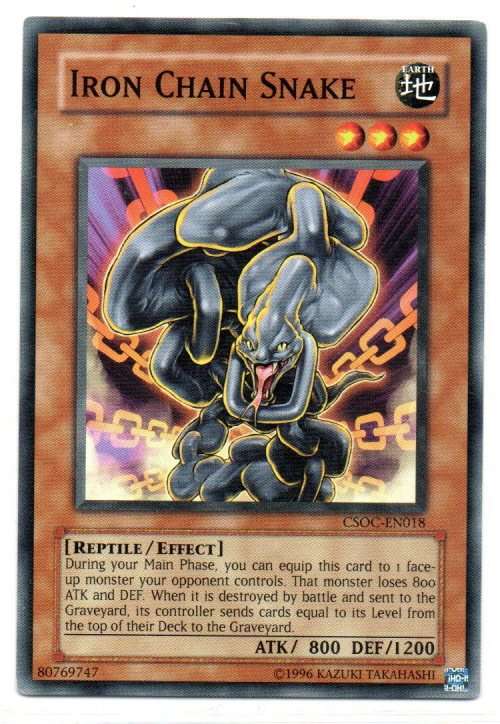 Yu-Gi-Oh! - Iron Chain Snake - Common - Crossroads of Chaos (CSOC-EN018)