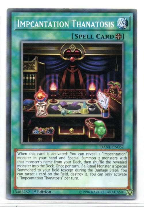 Yu-Gi-Oh! - Impcantation Thanatosis - 1st Ed/Common - Dark Neostorm (DANE-EN062)