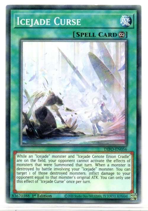 Yu-Gi-Oh! - Icejade Curse - 1st Ed/Common - Dimension Force (DIFO-EN056)