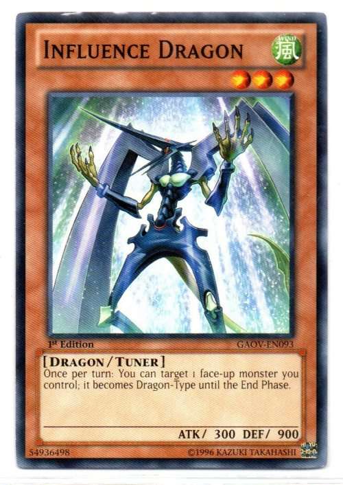 Yu-Gi-Oh! - Influence Dragon - 1st Ed/Common - Galactic Overlord (GAOV-EN093)
