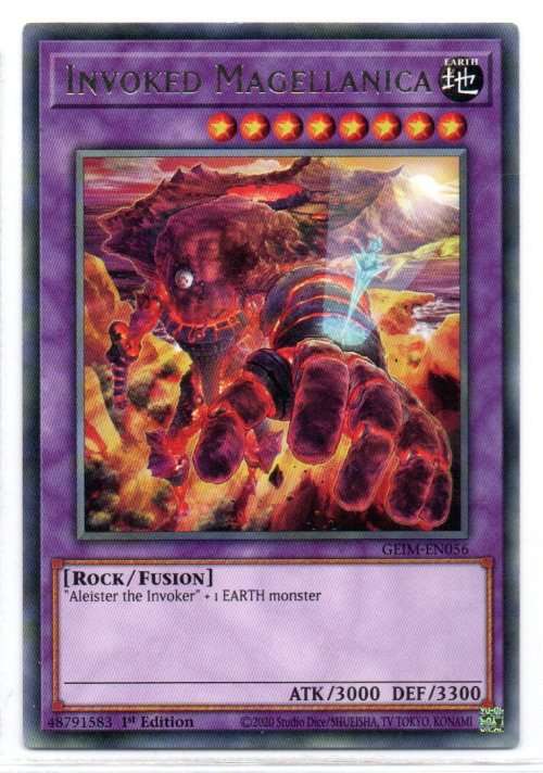 Yu-Gi-Oh! - Invoked Magellanica - 1st Ed/Rare -Genesis Impact (GEIM-EN056)