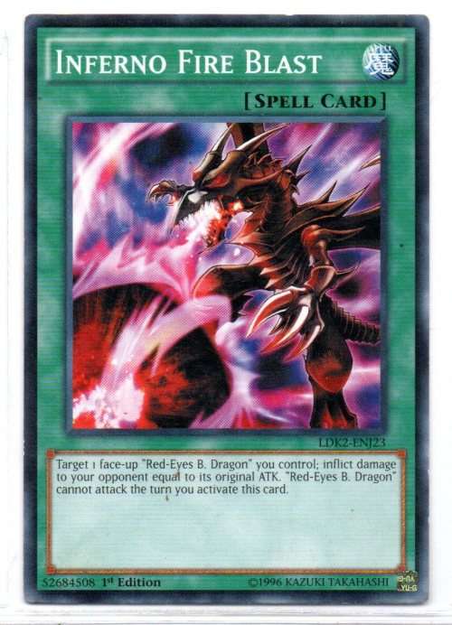 Yu-Gi-Oh! - Inferno Fire Blast - 1st Ed/Common - Legendary Decks II (LDK2-ENJ23)