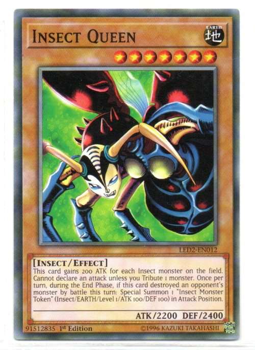 Yu-Gi-Oh! - Insect Queen - 1st Ed/Common - Legendary Duelists: Ancient Millennium (LED2-EN012)