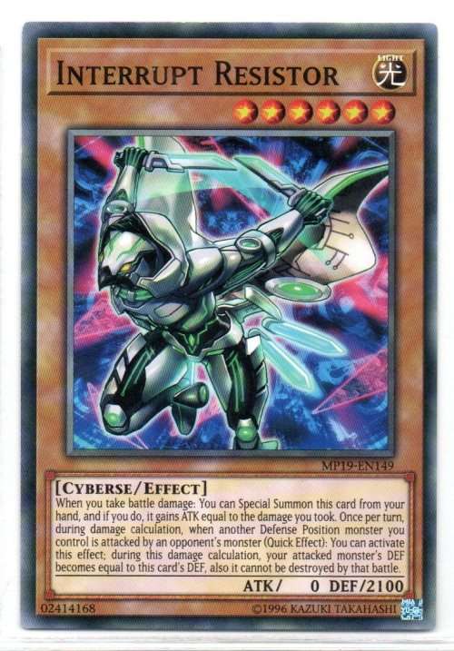 Yu-Gi-Oh! - Interrupt Resistor - Common - 2019 Gold Sarcophagus Tin Mega Pack (MP19-EN149)