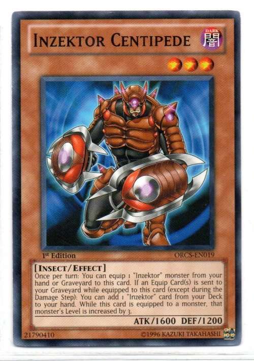 Yu-Gi-Oh! - Inzektor Centipede - 1st Ed/Common - Order of Chaos (ORCS-EN019)