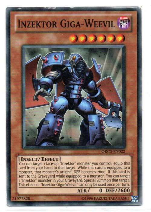Yu-Gi-Oh! - Inzektor Giga-Weevil - Common - Order of Chaos (ORCS-EN022)