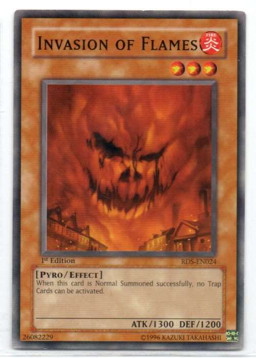 Yu-Gi-Oh! - Invasion of Flames - 1st Ed/Common -Rise of Destiny (RDS-EN024)