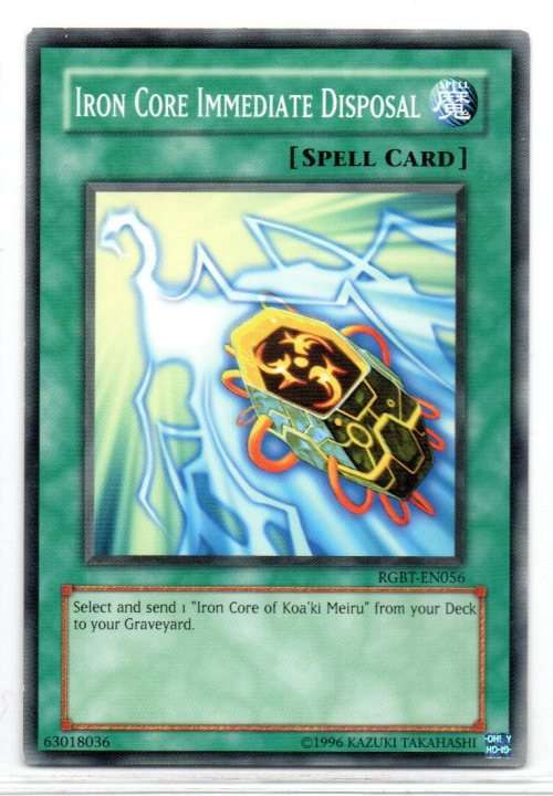Yu-Gi-Oh! - Iron Core Immediate Disposal - Common - Raging Battle (RGBT-EN056)
