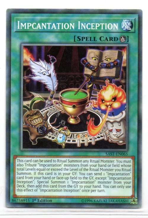 Yu-Gi-Oh! - Impcantation Inception - 1st Ed/Common - Savage Strike (SAST-EN065)