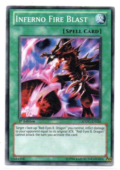 Yu-Gi-Oh! - Inferno Fire Blast - 1st Ed/Common - Dragons Collide Structure Deck (SDDC-EN026)