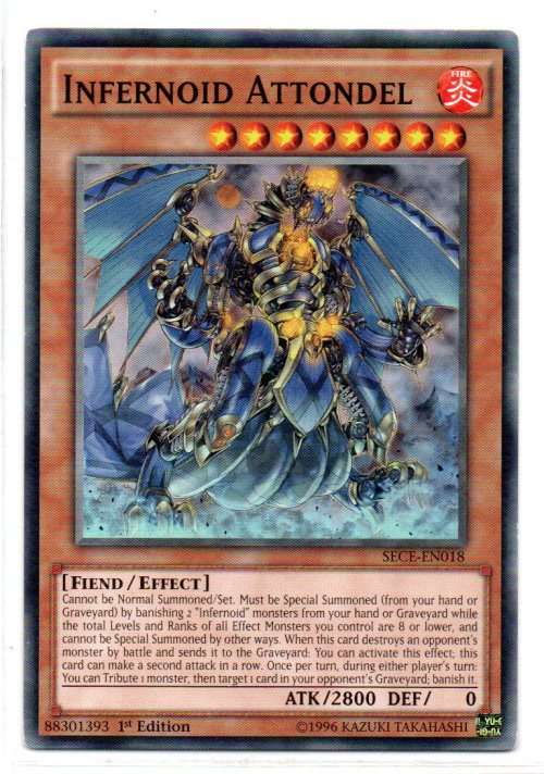 Yu-Gi-Oh! - Infernoid Attondel - 1st Ed/Common - Secrets of Eternity (SECE-EN018)