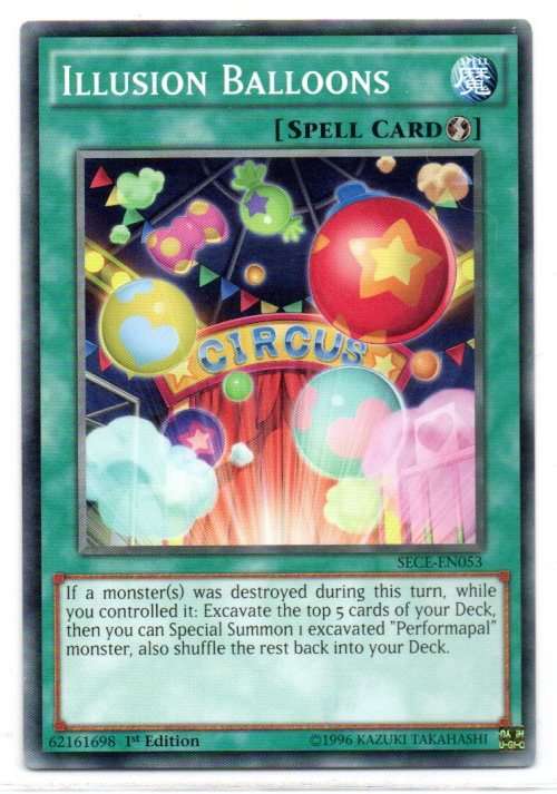 Yu-Gi-Oh! - Illusion Balloons - 1st Ed/Common - Secrets of Eternity (SECE-EN053)