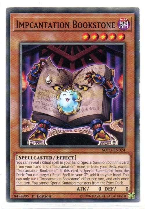 Yu-Gi-Oh! - Impcantation Bookstone - 1st Ed/Common -  Soul Fusion (SOFU-EN024)