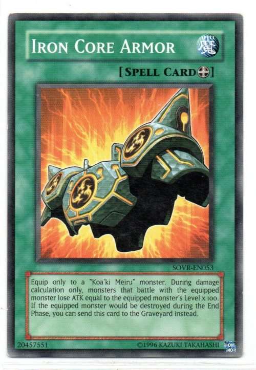 Yu-Gi-Oh! - Iron Core Armor - Common - Stardust Overdrive (SOVR-EN053)