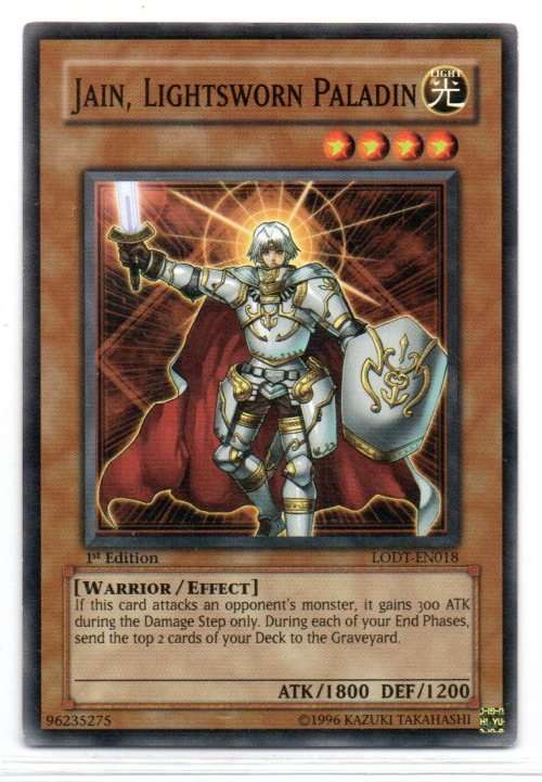 Yu-Gi-Oh! - Jain, Lightsworn Paladin - 1st Ed/Common - Light of Destruction (LODT-EN018)