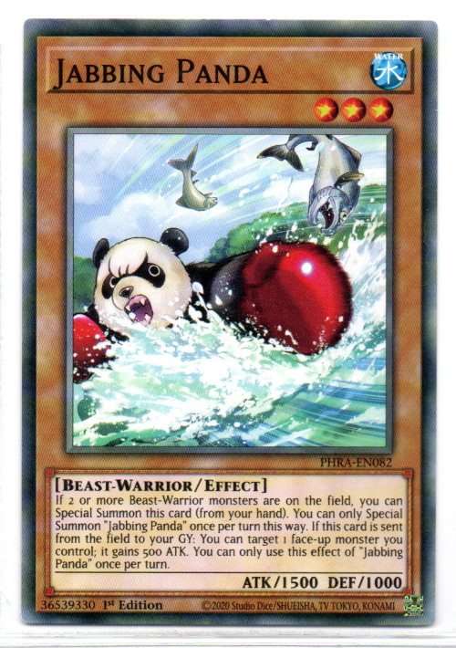 Yu-Gi-Oh! - Jabbing Panda - 1st Ed/Common - Phantom Rage (PHRA-EN082)