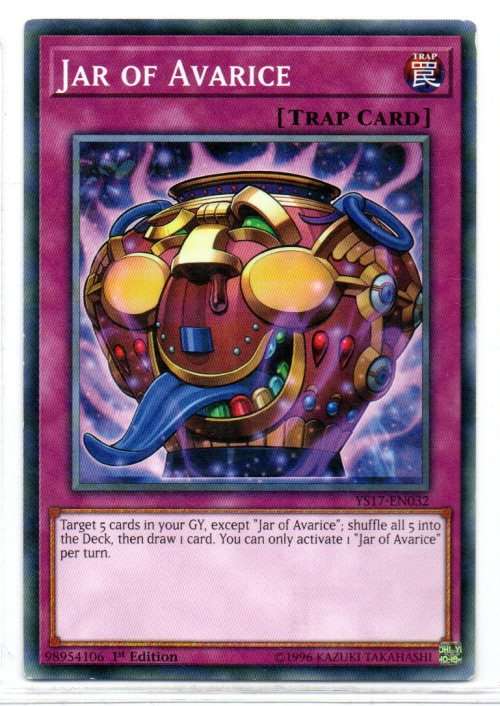 Yu-Gi-Oh! - Jar of Avarice - 1st Ed/Common - Starter Deck: Link Strike (YS17-EN032)