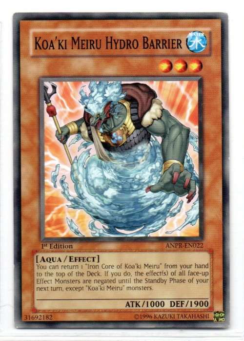 Yu-Gi-Oh! - Koa`ki Meiru Hydro Barrier - 1st Ed/Common - Ancient Prophecy (ANPR-EN022)