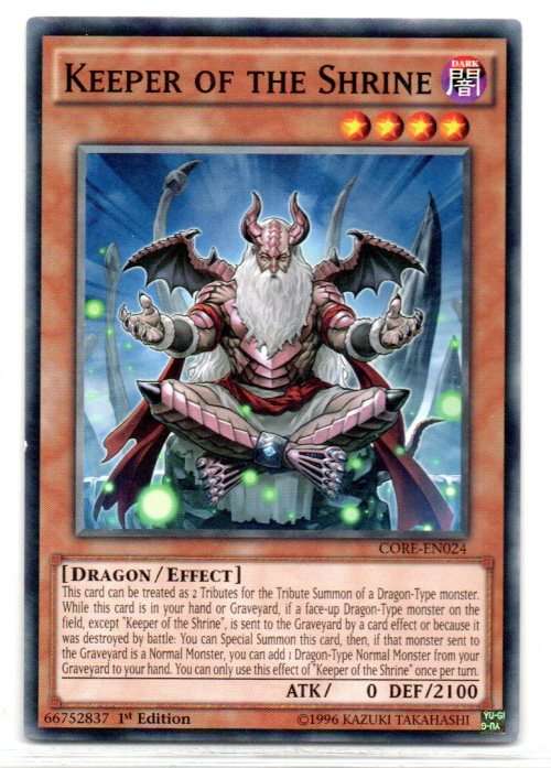 Yu-Gi-Oh! - Keeper of the Shrine - 1st Ed/Common - Clash of Rebellions (CORE-EN024)