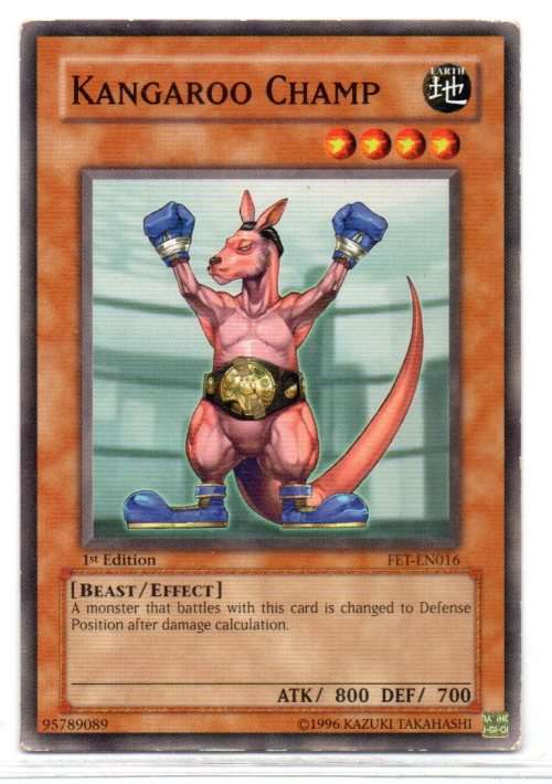 Yu-Gi-Oh! - Kangaroo Champ - 1st Ed/Common - Flaming Eternity (FET-EN016)
