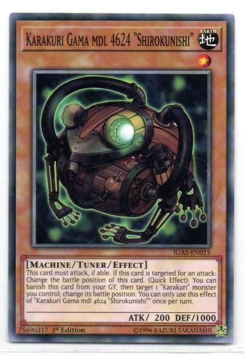 Yu-Gi-Oh! - Karakuri Gama mdl 4624 `Shirokunishi` - 1st Ed/Common - Ignition Assault (IGAS-EN015)