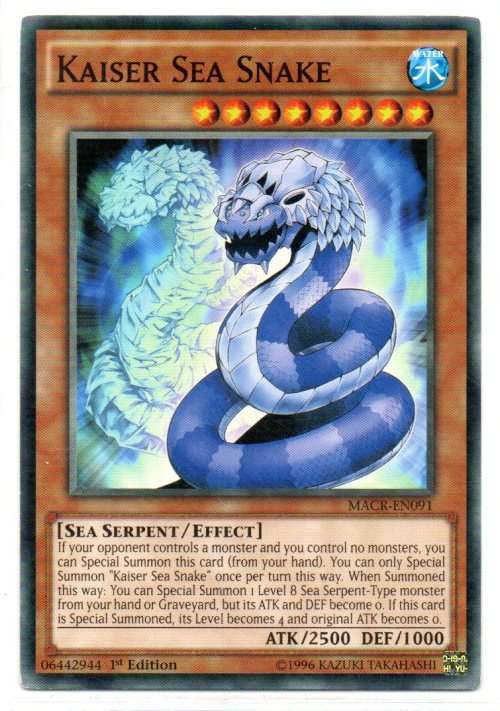 Yu-Gi-Oh! - Kaiser Sea Snake - 1st Ed/Common - Maximum Crisis (MACR-EN091)