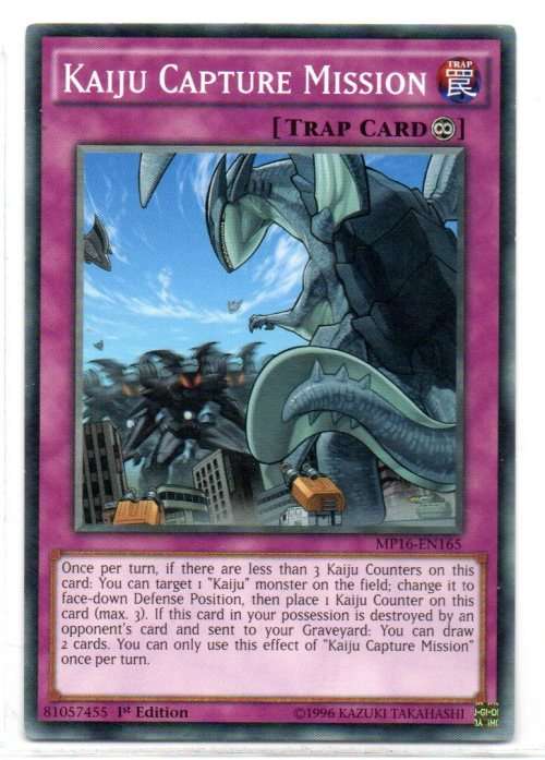 Yu-Gi-Oh! - Kaiju Capture Mission - 1st Ed/Common - 2016 Mega-Tin Mega Pack (MP16-EN165)