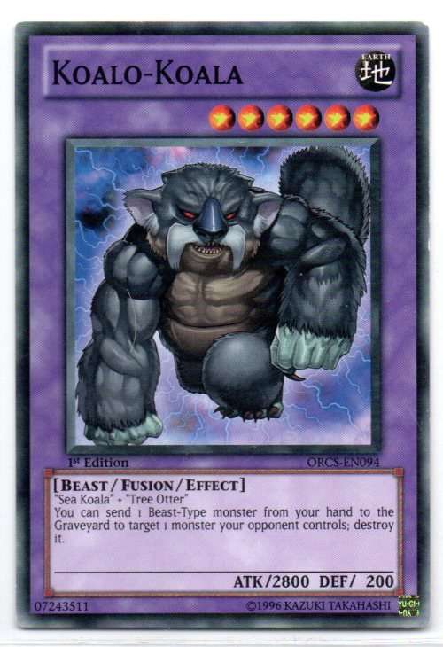 Yu-Gi-Oh! - Koalo-Koala - 1st Ed/Common - Order of Chaos (ORCS-EN094)
